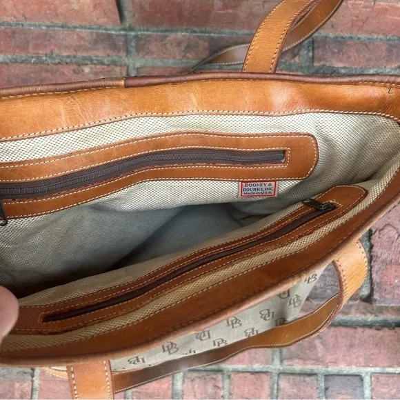 Dooney & Bourke canvas and leather signature shoulder bag - Picture 14 of 16